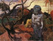 Paul Gauguin Presence of the Bad Dermon Spain oil painting artist